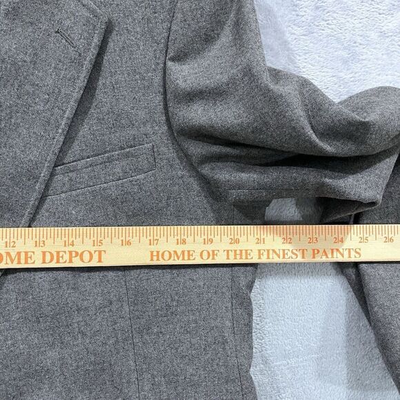 English Manor Blazer Jacket Wool 42R Sport Coat 2 Buttons Suit VTG - Picture 9 of 16